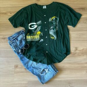 1996 NFLP Vintage Green Bay Packers button up